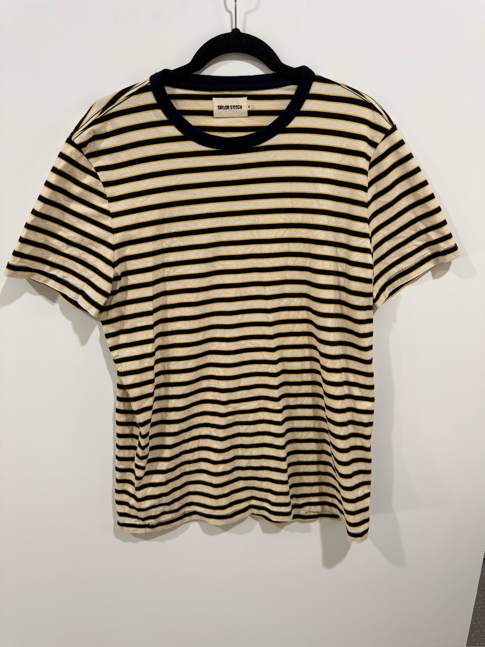 Taylor Stitch Organic Cotton Striped T Shirt Size 42